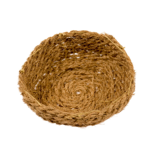 a nest made of coconut husk 12 cm in diameter