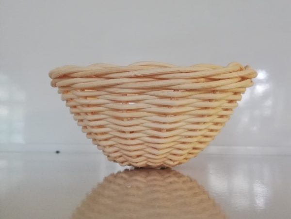 wicker nest pan side view