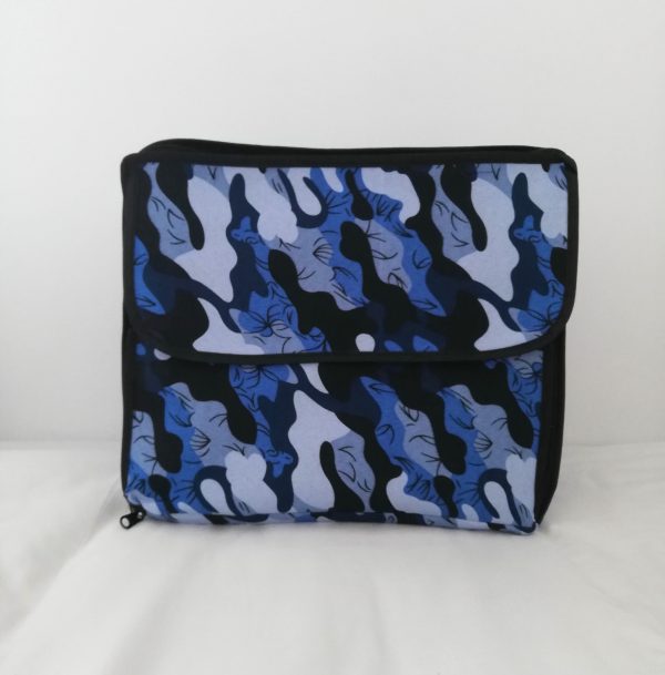 LIGHT BLUE AND DARK BLUE CAMO CAGE COVER